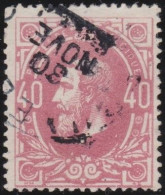 Belgie  .   OBP    .    34     .    O     .   Gestempeld     .   /   .    Oblitéré - 1869-1883 Leopold II