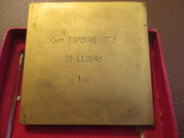JUDO / Médaille De Compétition / Attribuée/ Bronze Doré/ Chpt Espoirs 78 Légers 1er  /1975 SPO463 - Gevechtssport