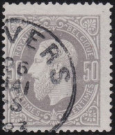 Belgie  .   OBP    .    35     .    O     .   Gestempeld     .   /   .    Oblitéré - 1869-1883 Léopold II