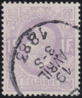 Belgie  .   OBP    .    36     .    O     .   Gestempeld     .   /   .    Oblitéré - 1869-1883 Léopold II