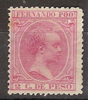 Fernando Poo  13 (*) Sin Goma. 1894 - Fernando Po