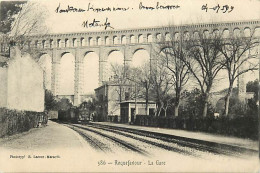 - Bouches Du Rhône -ref-B283- Roquefavour - La Gare - Gares - Ligne De Chemin De Fer - - Roquefavour