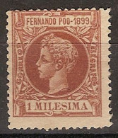 Fernando Poo  50 (*) Sin Goma. 1899 - Fernando Po