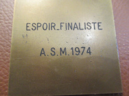 JUDO / Médaille De Compétition / Attribuée/ Bronze/ Espoir Finaliste A.S.M 1974  /1974 SPO466 - Gevechtssport