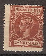 Fernando Poo  51 (*) Sin Goma. 1899 - Fernando Po