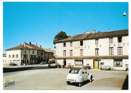 52 - DOULAINCOURT - La Grand'Place - Ed. ESTEL N° F. 12.502-W - Citroën 2cv - Doulaincourt