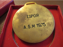 JUDO / Médaille De Compétition / Attribuée/ Bronze Doré / Espoir A.S.M. 1975 /1975    SPO469 - Artes Marciales