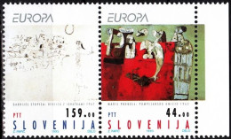 SLOVENIA 1993 EUROPA: ART. Paintings. Pair, MNH - 1993