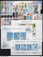 Monaco 1985 Annata Completa Con Servizi E Preann /Complete Year Set With Services And Precancels **/MNH VF - Années Complètes