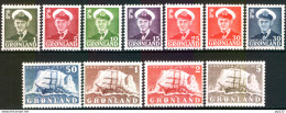 Groenlandia 1950 Unif.19/27 **/MNH VF - Ungebraucht