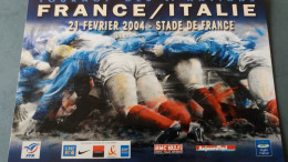 CPM RUGBY MELEE TOURNOI DES VI NATIONS FRANCE ITALIE 21 02 2004 STADE DE FRANCE - Rugby