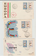 1957 N.3 BUSTE EUROPA CEPT PREMIER JOUR D'EMISSION FIRST DAY COVER ERSTTAGSBRIEF 1°GIORNO EMISSIONE POSTE ITALIANE - 1957
