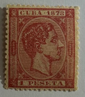 1878.- CUBA ESPAÑOLA. Alfonso XII (1pta). Edifil Nº 49. Nuevo Sin Fijasellos (**) - Cuba (1874-1898)