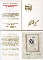 Yugoslavia 1988 Red Cross Solidarity Croix Rouge Rotes Kreuz, Tax Charity, Perforated + Imperforated Booklet MNH - Impuestos