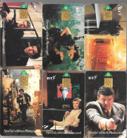 6-CARTES-PUCE-BRITISH TELECOM-2£-SERIE Complete -FILM GOLDENEYE-007-TBE-RARE - Verzamelingen