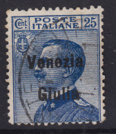 OCCUPAZIONI VENEZIA GIULIA 1918-19 25 CENTESIMI N.24 USATO - Venezia Giulia