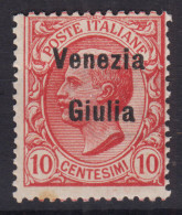 OCCUPAZIONI VENEZIA GIULIA 1918-19 10 CENTESIMI N.22 G.I MNH** - Venezia Giuliana