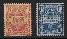 Réunion - Taxe - YT N° 6 Et 7 ** - Neuf Sans Charnière - Timbres-taxe