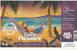 Etiquette Bière The Peggy Brew Compagny Guilty Pleasure - Arte Della Tavola