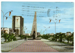 Salou - Paseo Del Conquistador - Al Fondo El Monumento A Jaime I - Tarragona