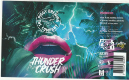 Etiquette Bière The Peggy Brew Compagny Thunder Crush DDH IPA - Art De La Table