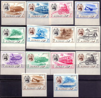 AJMAN  UAE - CAR - MOTORBIKE - SHIPS - HELICOPTER - BUSS **MNH  -1967 - Bus