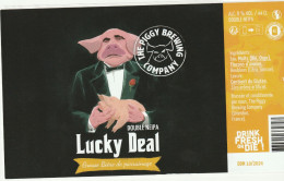 Etiquette Bière The Peggy Brew Compagny Magic Lucky Deal - Art De La Table