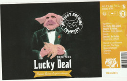 Etiquette Bière The Peggy Brew Compagny Magic Lucky Deal - Dishes