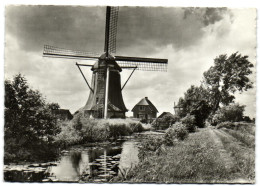 Watermolen (bovenkruier) Bij Naardermeer - Naarden