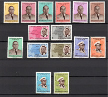 Congo (Kinshasa) 1961 Set Definitive Stamps (Michel 59/73) Nice MLH - Unused Stamps