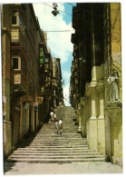 Valletta - The Capital City Streets Of Steps Are A Common Feature Of This City - Malte