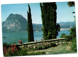 Lugano E Monte S. Salvatore - Veduta Da Castagnola - Agno