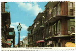 New Orleans - Iron Lace Balconies In The Vieux Carre - New Orleans