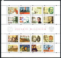 POLAND 2001 MICHEL NO:3930-3945 Zd-Bogen I MNH - Unused Stamps