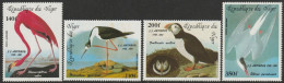 THEMATIC BIRDS:  FLAMINGO, STERNA ETC.- ORNITHOLOGIST J.J. AUDUBON BICENTENARY  -   NIGER - Flamencos