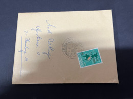 11-10-2023 (4 U 4) Envelope - Luxembourg Posted 1968 To Germany (folded In Half) - Cartas & Documentos