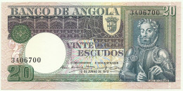 Angola - 20 Escudos - 10.06.1973 - Pick 104 - Unc. - Série 3A - Luiz De Camões - PORTUGAL - Angola