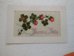 Delcampe - Type Brodée (fabrication Manuelle) Fleurs, Bonne-Fête, Sainte-Catherine........CP13 - St. Catherine