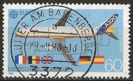 Germany FRG 1988 - Mi 1367 - YT 1199 ( Airplane Airbus A 320 - Europa CEPT  ) - Gebraucht