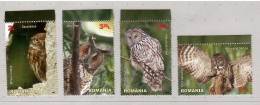 Romania 2013, Bird, Birds, Owl, Set Of 4v, MNH** - Hiboux & Chouettes