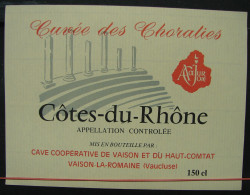 Etiquette. 46. Cuvée Des Choralies, Magnum - Côtes Du Rhône