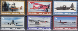 ROSS DEP. 2018 Aircraft, Set Of 6 MNH - Polar Flights