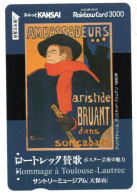 Aristide Bruant Affiche Peinture Carte Prépayée Japon Card ( 1168) - Peinture