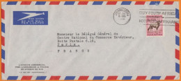 AFRIQUE Du SUD   Animals Gemsbok 1/6d   SEUL Sur Lettre De  JOHANNESBURG  Le 8 VIII 1956  Pour PARIS - Storia Postale