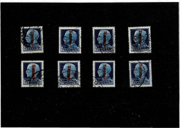 ITALIA ,Repubblica Sociale , 1.25 Azzurro ,8 Pezzi Usati ,qualita Ottima - Used