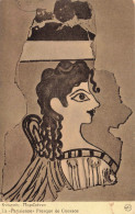 ARTS - Peinture - La "Parisienne" Fresque De Cnossos - Carte Postale Ancienne - Paintings