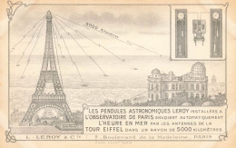 Paris 14ème & 7ème * Pendule Astronique LEROY à L'observatoire Envoi Heure Antenne Tour Eiffel + Photo Albuminée !! - District 14