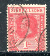 SIERRA LEONE- Y&T N°90- Oblitéré - Sierra Leone (...-1960)