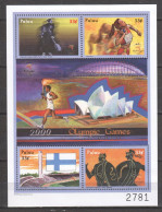 Palau 2000 Kleinbogen Mi 1647-1650 MNH SUMMER OLYMPICS SYDNEY - Summer 2000: Sydney