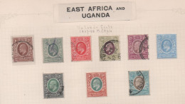 East Africa And Uganda, 1907 - 1908 ,  Used 15c And 50 C MH, Michel 33 - 41 - Protectoraten Van Oost-Afrika En Van Oeganda